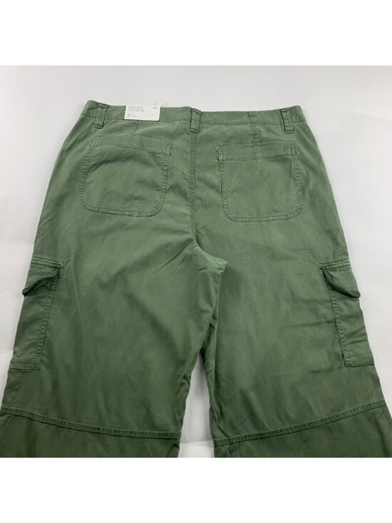 SHORT American Eagle Olive Dreamy Drape Stretch Wide Leg Cargo Pant 18S New - Picture 7 of 7